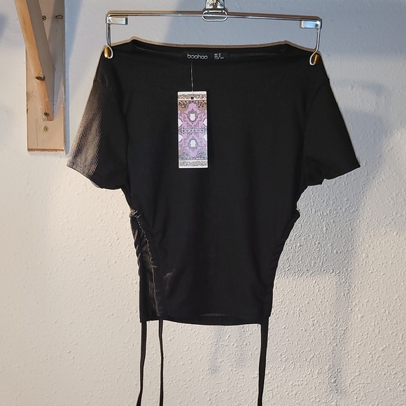 Boohoo detail rib crop top sz. 6 - Picture 6 of 6